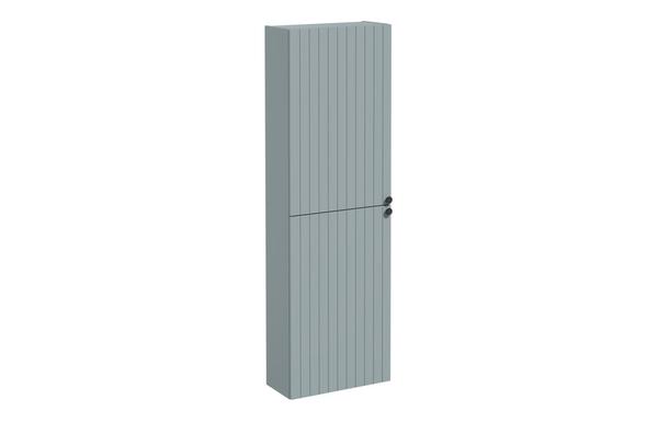 VitrA Root Groove 55cm 2 Door Slim Tall Unit (LH Hinge) - Matt Fjord Green